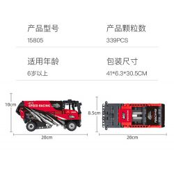 COGO 15805 non  XE TẢI HẠNG NẶNG bộ đồ chơi xếp lắp ráp ghép mô hình  TECH-STORM Kỹ Thuật Công Nghệ Cao Mô Hình Phương Tiện 339 khối