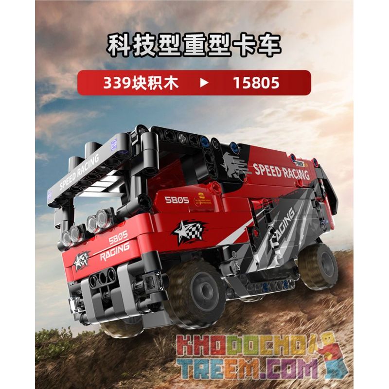 COGO 15805 non  XE TẢI HẠNG NẶNG bộ đồ chơi xếp lắp ráp ghép mô hình  TECH-STORM Kỹ Thuật Công Nghệ Cao Mô Hình Phương Tiện 339 khối