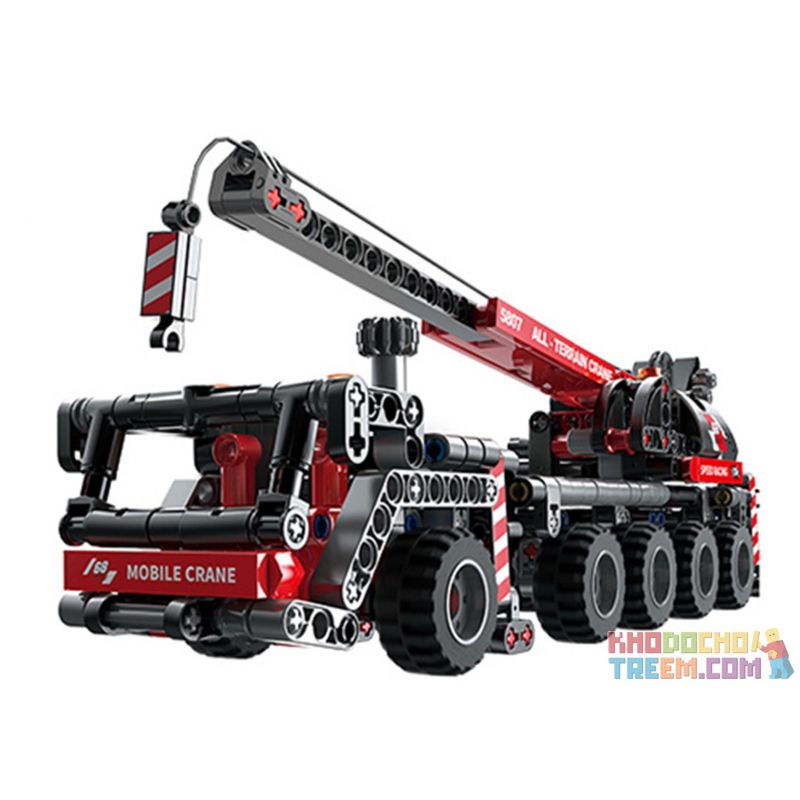 COGO 15807 non Lego CẦN TRỤC NẶNG bộ đồ chơi xếp lắp ráp ghép mô hình Technic TECH-STORM Kỹ Thuật Công Nghệ Cao Mô Hình Phương Tiện 456 khối