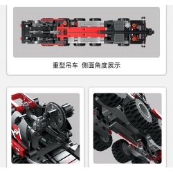 COGO 15807 non  CẦN TRỤC NẶNG bộ đồ chơi xếp lắp ráp ghép mô hình  TECH-STORM Kỹ Thuật Công Nghệ Cao Mô Hình Phương Tiện 456 khối