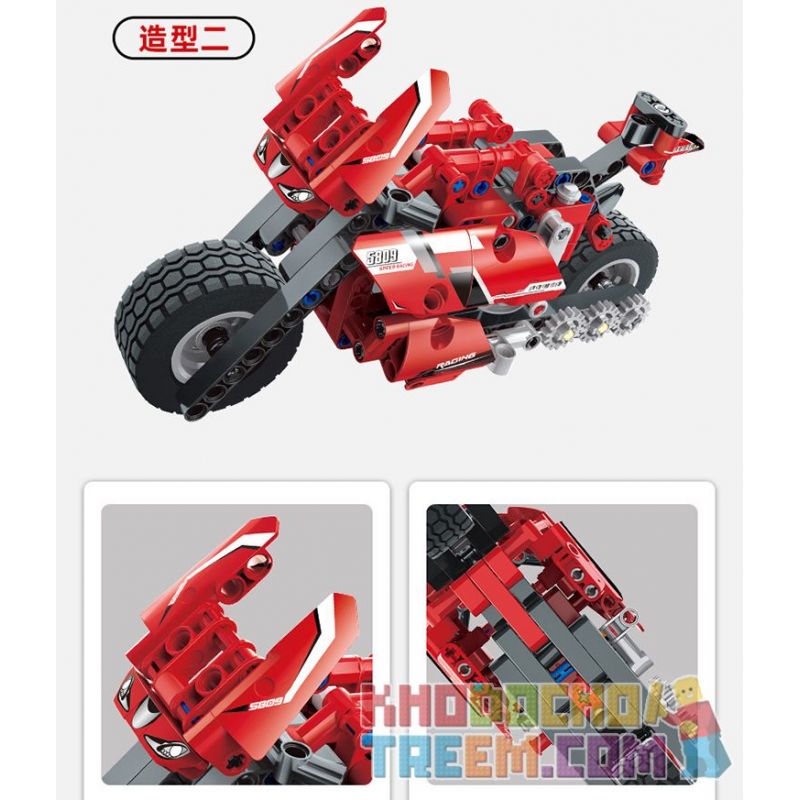 COGO 15809 non  MÔ TÔ TỐC ĐỘ bộ đồ chơi xếp lắp ráp ghép mô hình  TECH-STORM Kỹ Thuật Công Nghệ Cao Mô Hình Phương Tiện 300 khối