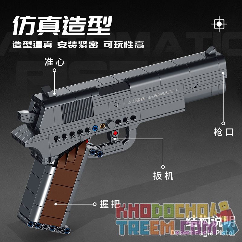 Mô hình giấy 3D  đồ chơi lắp ráp mô hình giấy Colt M1911 tỉ lệ 11  Giành  cho người chơi mô hình giấy  Shopee Việt Nam