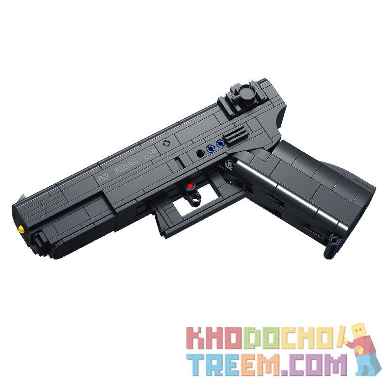 PanlosBrick 670010 Panlos Brick 670010 non Lego SÚNG LỤC G18 bộ đồ chơi xếp lắp ráp ghép mô hình Military Army G18 AUTOMATIC PISTOL Quân Sự Bộ Đội 336 khối