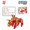 Enlighten 41207 Qman 41207 non  KHỐI RUBIK ROBOT YANYING BULL bộ đồ chơi xếp lắp ráp ghép mô hình Transformers MACHINE BEAST CUBE Robot Đại Chiến Người Máy Biến Hình