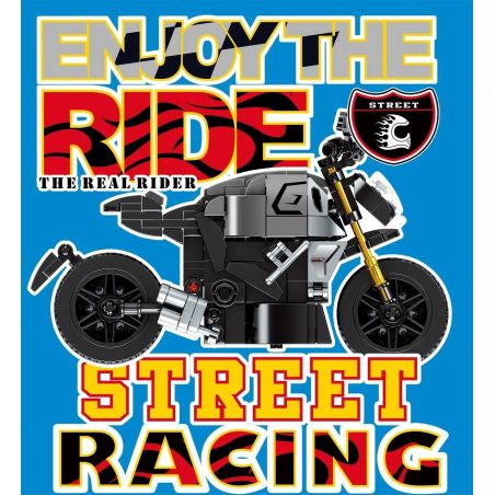 SEMBO 701209 non  XE MÁY 701209 bộ đồ chơi xếp lắp ráp ghép mô hình Speed Champions Racing Cars DUCATI DIAVEL Đua Xe Công Thức 304 khối