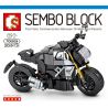 SEMBO 701209 non  XE MÁY 701209 bộ đồ chơi xếp lắp ráp ghép mô hình Speed Champions Racing Cars DUCATI DIAVEL Đua Xe Công Thức 304 khối