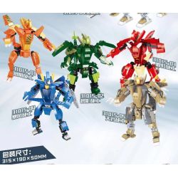 QIZHILE 31015 non  5 LOẠI ROBOT KẾT HỢP KHỦNG LONG PARASAURUS STEGOSAURUS TYRANNOSAURUS ACANTHOSAURUS ANKYLOSAURUS bộ đồ chơi xếp lắp ráp ghép mô hình Jurassic World TRANSFORM SERIES Thế Giới Khủng Long 1338 khối