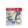 QIZHILE 31015 non  5 LOẠI ROBOT KẾT HỢP KHỦNG LONG PARASAURUS STEGOSAURUS TYRANNOSAURUS ACANTHOSAURUS ANKYLOSAURUS bộ đồ chơi xếp lắp ráp ghép mô hình Jurassic World TRANSFORM SERIES Thế Giới Khủng Long 1338 khối