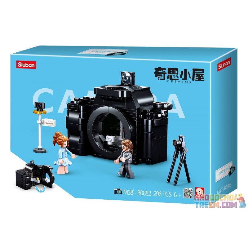 SLUBAN M38-B0882 B0882 0882 M38B0882 38-B0882 non  CỬA HÀNG MÁY ẢNH bộ đồ chơi xếp lắp ráp ghép mô hình Chinatown CREATOR Khu Phố Tàu 293 khối