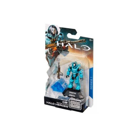 MEGA BLOKS DKW61 non  QUỸ ĐẠO SPARTAN bộ đồ chơi xếp lắp ráp ghép mô hình Computer Games HALO HEROES SPARTAN ORBITAL Trò Chơi 24 khối