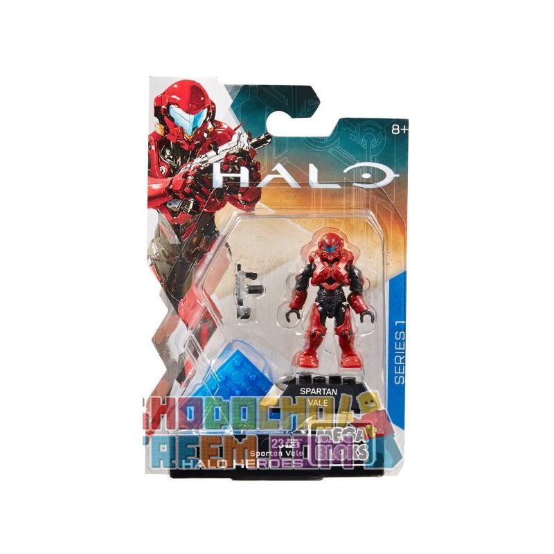 MEGA BLOKS DKW65 non Lego SPARTAN VALE. bộ đồ chơi xếp lắp ráp ghép mô hình Computer Games HALO HEROES SPARTAN VALE Trò Chơi 23 khối