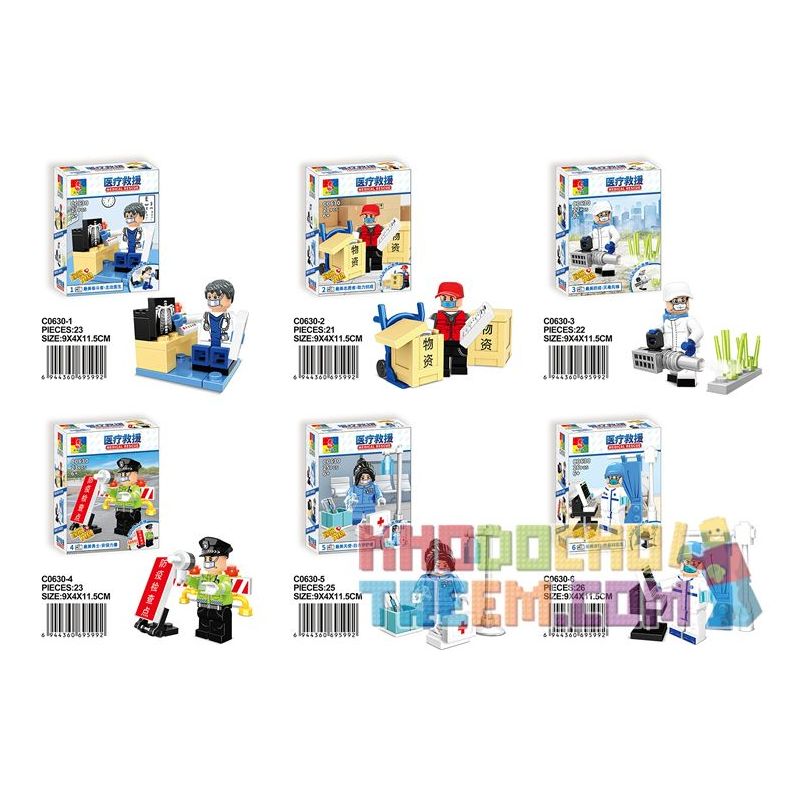 WOMA C0630 0630 non  CỨU HỘ Y TẾ bộ đồ chơi xếp lắp ráp ghép mô hình City MEDICAL RESCUE Thành Phố