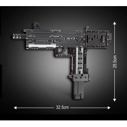 MouldKing 14012 Mould King 14012 non  SÚNG TIỂU LIÊN INGRAM MAC-10 CỦA MỸ bộ đồ chơi xếp lắp ráp ghép mô hình  MAC 10 Kỹ Thuật Công Nghệ Cao Mô Hình Phương Tiện 478 khối