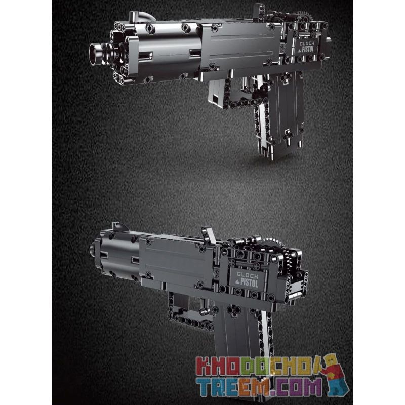 MouldKing 14008 Mould King 14008 non  SÚNG LỤC TỰ ĐỘNG GLOCK bộ đồ chơi xếp lắp ráp ghép mô hình  GLOCK AUTOMATIC PISTOL Kỹ Thuật Công Nghệ Cao Mô Hình Phương Tiện 288 khối