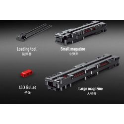 MouldKing 14006 Mould King 14006 non  SÚNG TIỂU LIÊN WOODS bộ đồ chơi xếp lắp ráp ghép mô hình  MINI UZI Kỹ Thuật Công Nghệ Cao Mô Hình Phương Tiện 796 khối