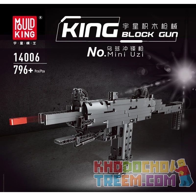 MouldKing 14006 Mould King 14006 non Lego SÚNG TIỂU LIÊN WOODS bộ đồ chơi xếp lắp ráp ghép mô hình Technic MINI UZI Kỹ Thuật Công Nghệ Cao Mô Hình Phương Tiện 796 khối