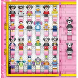 SNAKE 32110 non  SÁCH MICKEY bộ đồ chơi xếp lắp ráp ghép mô hình Mickey Mouse MICKEY BOOK Chuột Mickey 2630 khối