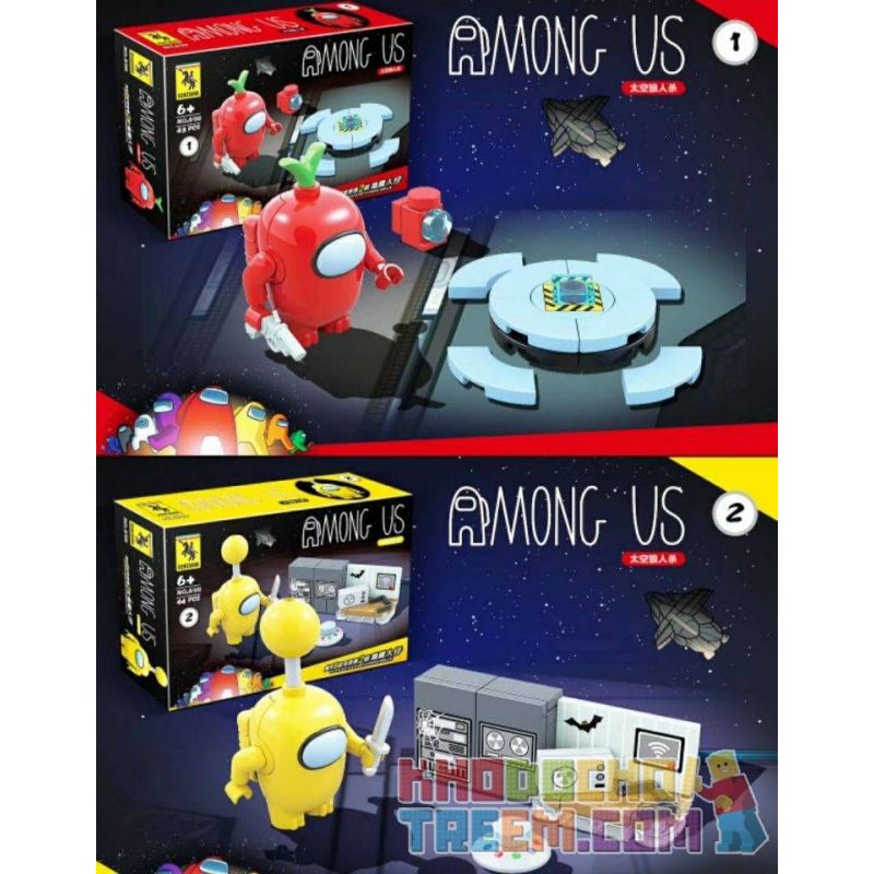 RENZAIMA 698 non  KHÔNG GIAN GIẾT NGƯỜI SÓI bộ đồ chơi xếp lắp ráp ghép mô hình Movie & Game ANONG US Phim Và Trò Chơi