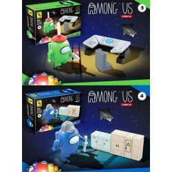 RENZAIMA 698 non  KHÔNG GIAN GIẾT NGƯỜI SÓI bộ đồ chơi xếp lắp ráp ghép mô hình Movie & Game ANONG US Phim Và Trò Chơi