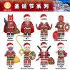 WM 6104 2073 2074 2075 2076 2077 2078 2079 2080 non  LOẠT GIÁNG SINH bộ đồ chơi xếp lắp ráp ghép mô hình Super Heroes Siêu Nhân Anh Hùng