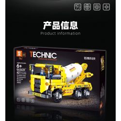 ZHEGAO QL0439 0439 non  MÁY TRỘN XI MĂNG bộ đồ chơi xếp lắp ráp ghép mô hình  Kỹ Thuật Công Nghệ Cao Mô Hình Phương Tiện 421 khối
