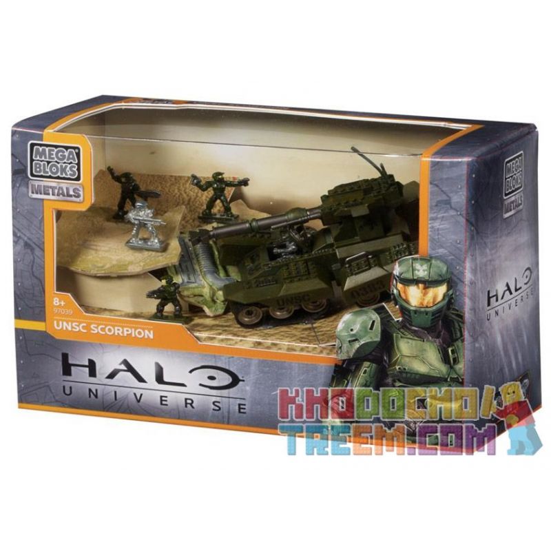 MEGA BLOKS 97039 non Lego BỌ CẠP UNSC bộ đồ chơi xếp lắp ráp ghép mô hình Movie & Game UNSC SCORPION Phim Và Trò Chơi 12 khối