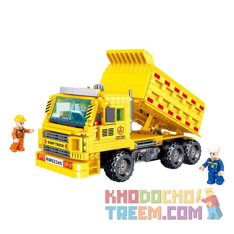 ZHEGAO QL0234 0234 non Lego XE BEN KỸ THUẬT bộ đồ chơi xếp lắp ráp ghép mô hình City ENGINEERING Thành Phố 755 khối