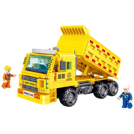 ZHEGAO QL0234 0234 non  XE BEN KỸ THUẬT bộ đồ chơi xếp lắp ráp ghép mô hình City ENGINEERING Thành Phố 755 khối