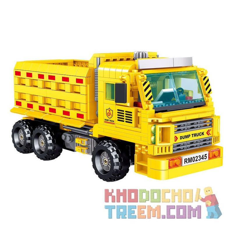 ZHEGAO QL0234 0234 non  XE BEN KỸ THUẬT bộ đồ chơi xếp lắp ráp ghép mô hình City ENGINEERING Thành Phố 755 khối