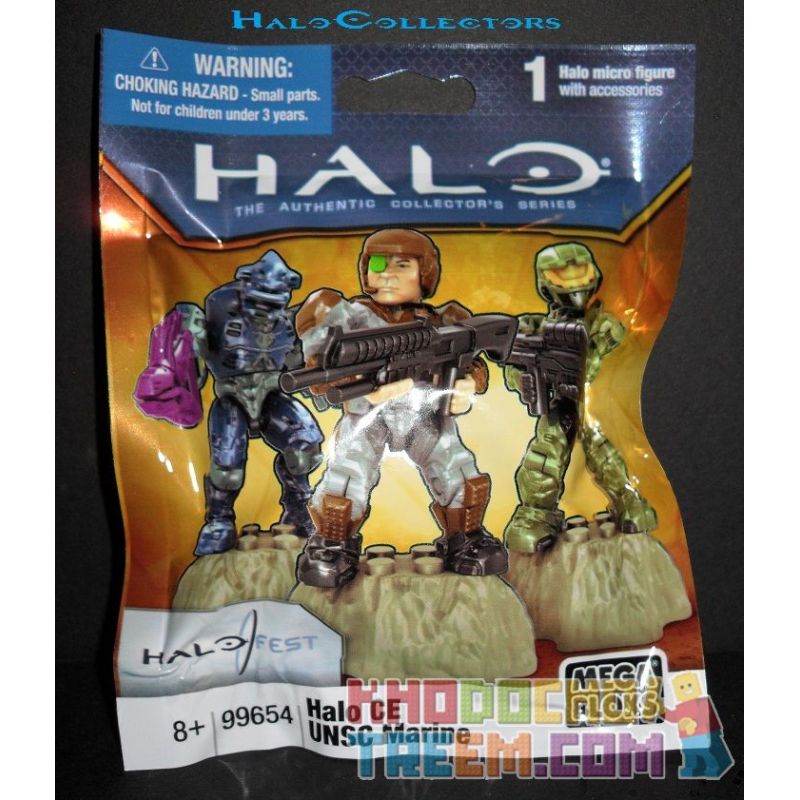 MEGA BLOKS 99654 non Lego HALO CE UNSC THỦY QUÂN LỤC CHIẾN bộ đồ chơi xếp lắp ráp ghép mô hình Movie & Game HALO CE UNSC MARINE Phim Và Trò Chơi 2 khối