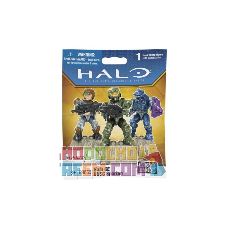 MEGA BLOKS 99655 non Lego HALO CE UNSC SPARTAN bộ đồ chơi xếp lắp ráp ghép mô hình Movie & Game Phim Và Trò Chơi 2 khối