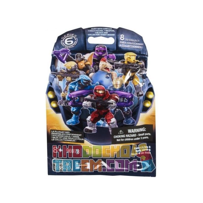 MEGA BLOKS 96978U non Lego HALO DÒNG 6 bộ đồ chơi xếp lắp ráp ghép mô hình Movie & Game HALO SERIES 6 Phim Và Trò Chơi