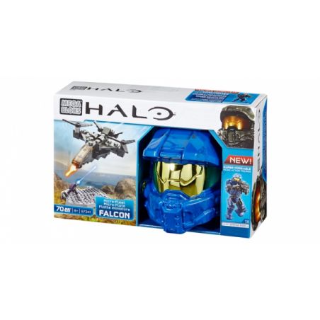 MEGA BLOKS 97341 non  CHIM ƯNG CHINH PHỤC bộ đồ chơi xếp lắp ráp ghép mô hình Computer Games MICRO-FLEET FALCON CONQUEST Trò Chơi 70 khối