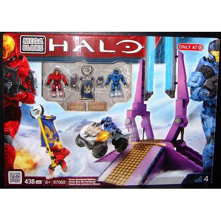 MEGA BLOKS 97069 non  SNOWBOUND HIGHBASE. bộ đồ chơi xếp lắp ráp ghép mô hình Computer Games VERSUS SNOWBOUND HIGHBASE Trò Chơi 438 khối