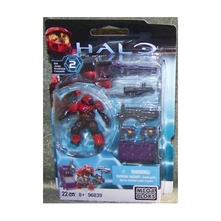 MEGA BLOKS 96839 non  GÓI VŨ KHÍ ĐỎ STAR ALLIANCE bộ đồ chơi xếp lắp ráp ghép mô hình Computer Games COVENANT RED WEAPONS PACK Trò Chơi 22 khối