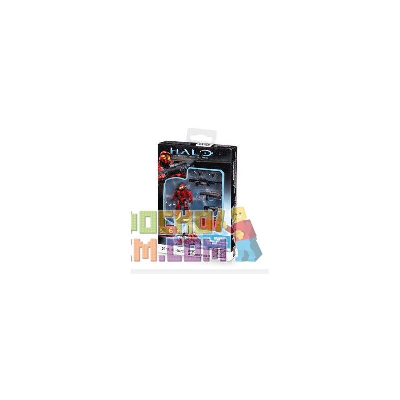 MEGA BLOKS 96920 non Lego UNSC GÓI VŨ KHÍ 2 (MÀU ĐỎ) bộ đồ chơi xếp lắp ráp ghép mô hình Computer Games UNSC WEAPONS PACK 2(RED) Trò Chơi 29 khối