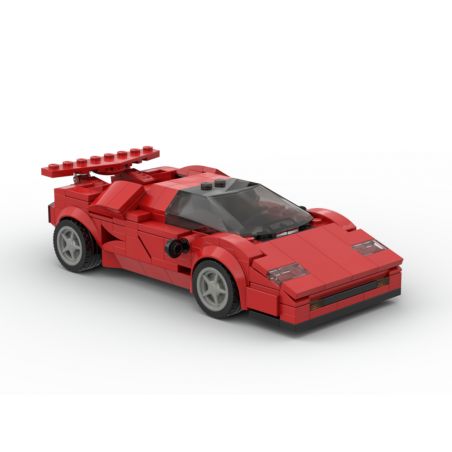 PanlosBrick 666022 Panlos Brick 666022 REBRICKABLE MOC-40934 40934 MOC40934 non  LAMBORGHINI COUNTACH. bộ đồ chơi xếp lắp ráp ghép mô hình Speed Champions Racing Cars Đua Xe Công Thức 305 khối
