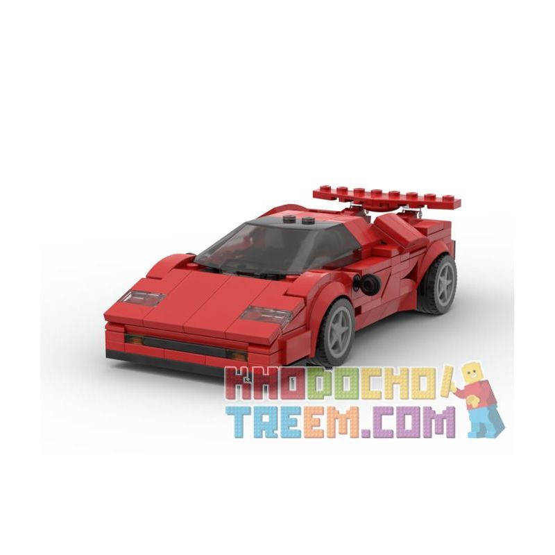 PanlosBrick 666022 Panlos Brick 666022 REBRICKABLE MOC-40934 40934 MOC40934 non  LAMBORGHINI COUNTACH. bộ đồ chơi xếp lắp ráp ghép mô hình Speed Champions Racing Cars Đua Xe Công Thức 305 khối