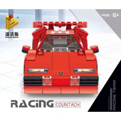 PanlosBrick 666022 Panlos Brick 666022 REBRICKABLE MOC-40934 40934 MOC40934 non  LAMBORGHINI COUNTACH. bộ đồ chơi xếp lắp ráp ghép mô hình Speed Champions Racing Cars Đua Xe Công Thức 305 khối