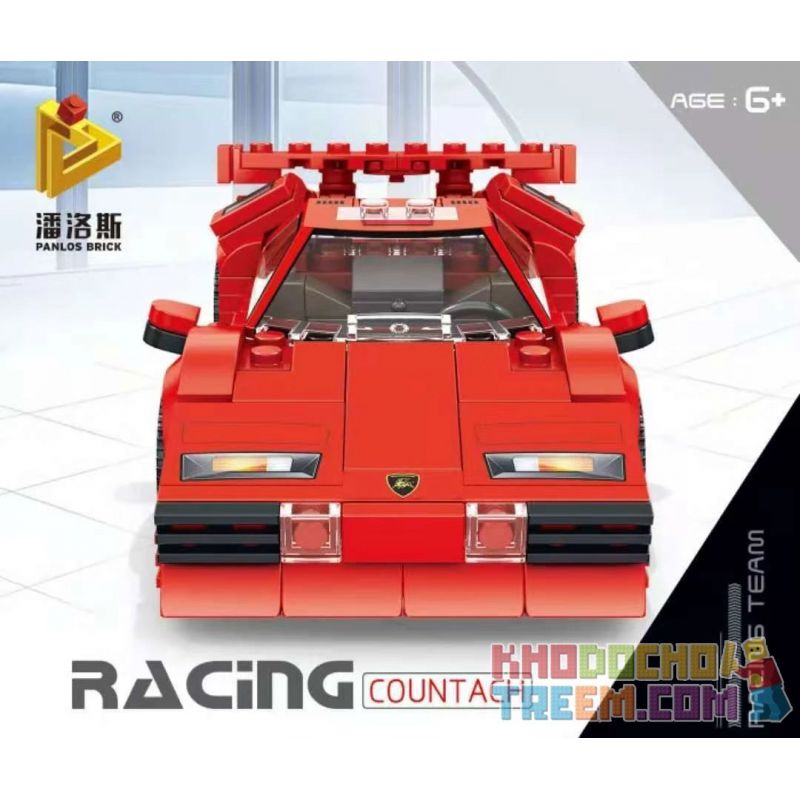 PanlosBrick 666022 Panlos Brick 666022 REBRICKABLE MOC-40934 40934 MOC40934 non  LAMBORGHINI COUNTACH. bộ đồ chơi xếp lắp ráp ghép mô hình Speed Champions Racing Cars Đua Xe Công Thức 305 khối