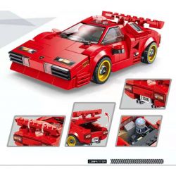 PanlosBrick 666022 Panlos Brick 666022 REBRICKABLE MOC-40934 40934 MOC40934 non  LAMBORGHINI COUNTACH. bộ đồ chơi xếp lắp ráp ghép mô hình Speed Champions Racing Cars Đua Xe Công Thức 305 khối