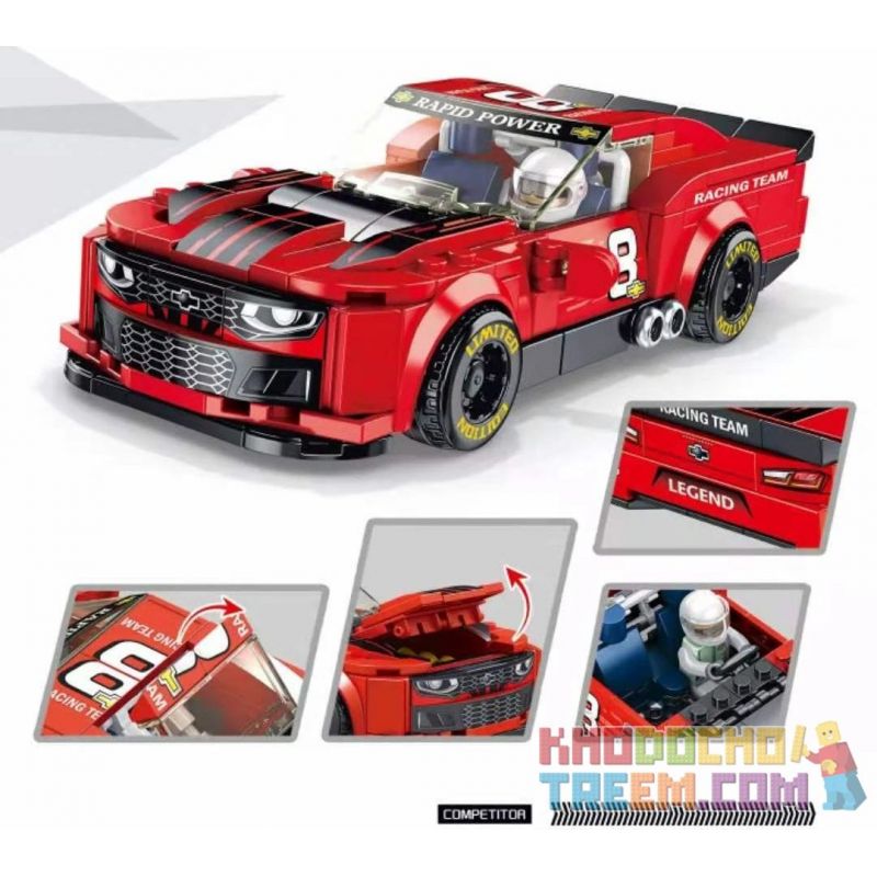 PanlosBrick 666023 Panlos Brick 666023 non  CHEVROLET KAMIRO. bộ đồ chơi xếp lắp ráp ghép mô hình Speed Champions Racing Cars CHEVROLET CAMARO Đua Xe Công Thức 336 khối PanlosBrick 666023 Panlos Brick 666023 non  CHEVROLET KAMIRO. bộ đồ chơi xếp lắp ráp ghép mô hình Speed Champions Racing Cars CHEVROLET CAMARO Đua Xe Công Thức 336 khối