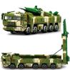 SEMBO 105801 non  XE TÊN LỬA ĐẠN ĐẠO SIÊU THANH DONGFENG-17 bộ đồ chơi xếp lắp ráp ghép mô hình Military Army DF-17 Quân Sự Bộ Đội 1277 khối