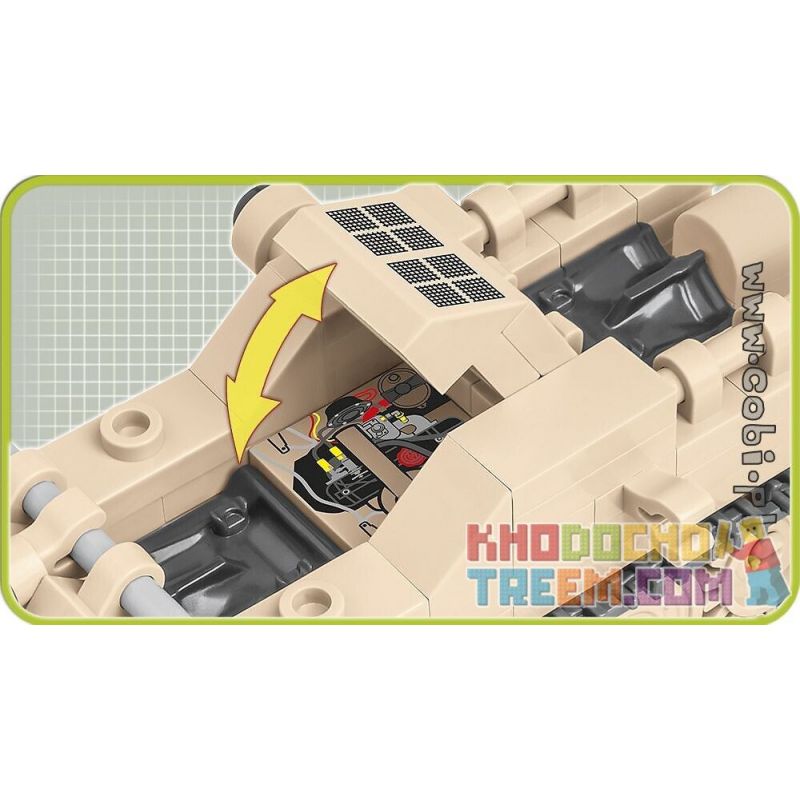 COBI 2401 non  MÔ TÔ NỬA ĐƯỜNG SDKFZ 2 bộ đồ chơi xếp lắp ráp ghép mô hình Military Army SD.KFZ.2 KETTENKRAD Quân Sự Bộ Đội 176 khối