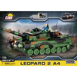 COBI 2618 non  LEOPARD 2A4. bộ đồ chơi xếp lắp ráp ghép mô hình Military Army Quân Sự Bộ Đội 864 khối
