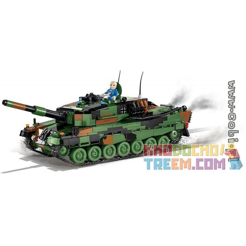 COBI 2618 non  LEOPARD 2A4. bộ đồ chơi xếp lắp ráp ghép mô hình Military Army Quân Sự Bộ Đội 864 khối
