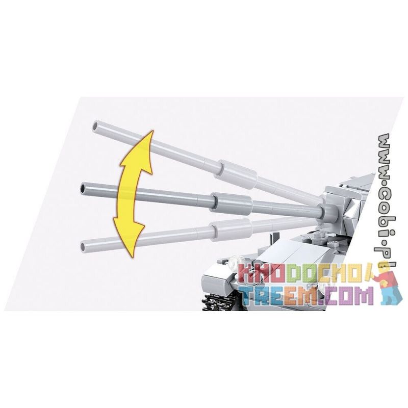 COBI 3037 non  XE TĂNG LEOPARD 1 bộ đồ chơi xếp lắp ráp ghép mô hình Military Army Quân Sự Bộ Đội 600 khối