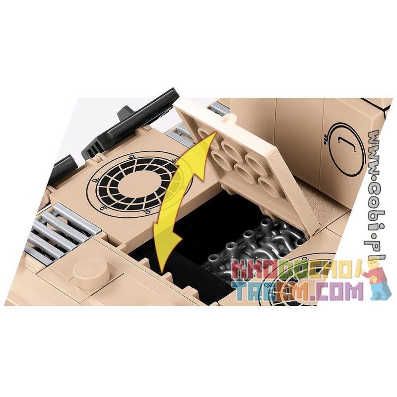 COBI 3035 non  CUỘC NỔI DẬY CỦA PANTHER WARSAW bộ đồ chơi xếp lắp ráp ghép mô hình Military Army PANTHER WARSAW UPRISING Quân Sự Bộ Đội 505 khối