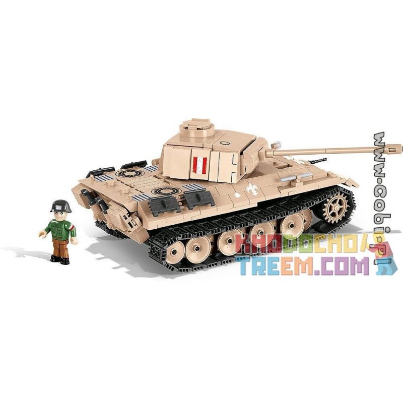 COBI 3035 non  CUỘC NỔI DẬY CỦA PANTHER WARSAW bộ đồ chơi xếp lắp ráp ghép mô hình Military Army PANTHER WARSAW UPRISING Quân Sự Bộ Đội 505 khối