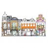 SHENZHEN RAEL ENTERTAINMENT 10010-2 10010-3 10010-4 10010-1 non  CỬA HÀNG GUITAR 4 PHONG CÁCH CHÂU QUÁN CÀ PHÊ HOA bộ đồ chơi xếp lắp ráp ghép mô hình Mini Modular THE EUROPE STREET Đường Phố Thu Nhỏ 1130 khối